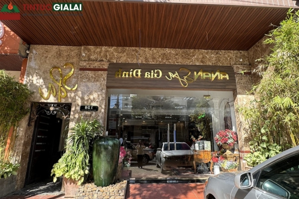 Bàn tay của chuyên viên thực hiện liệu pháp ấn huyệt hoặc massage chuyên sâu trên lưng khách hàng tại một spa ở Gia Lai