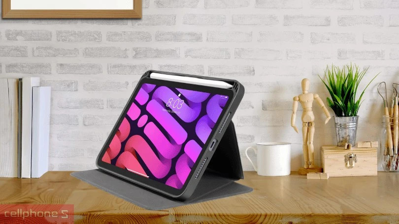 Bao da iPad Mini 6/7 Tomtoc từ tính đa góc
