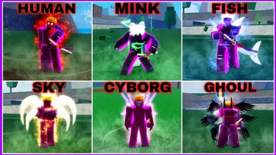 Các chủng tộc đa dạng trong game Blox Fruit