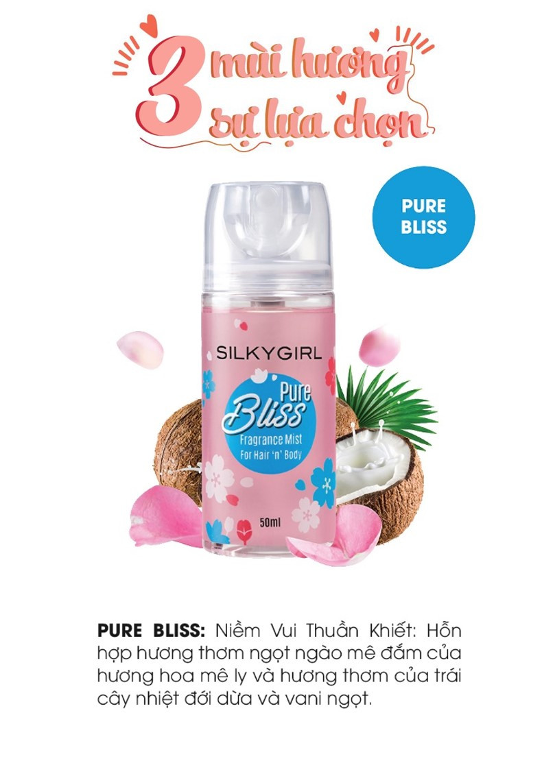 Chai SilkyGirl Pure Bliss màu xanh