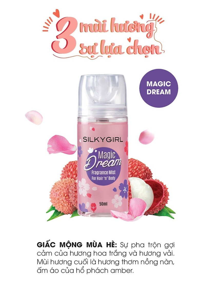 Chai xịt thơm SilkyGirl Magic Dream