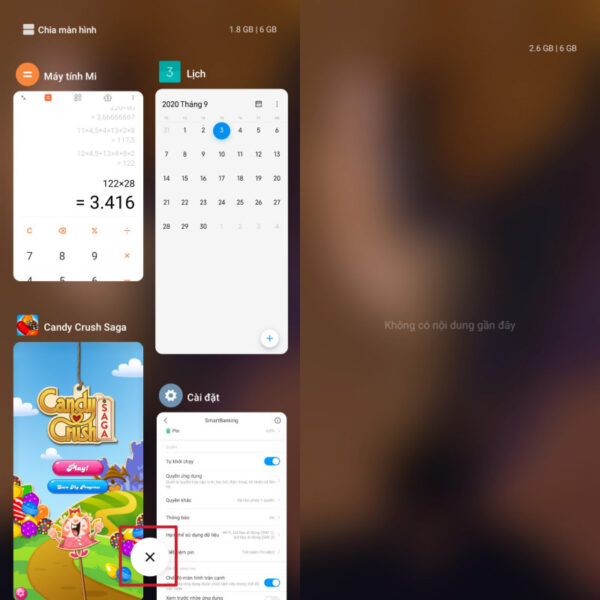 Danh sách các ứng dụng đang chạy ngầm trên điện thoại Android