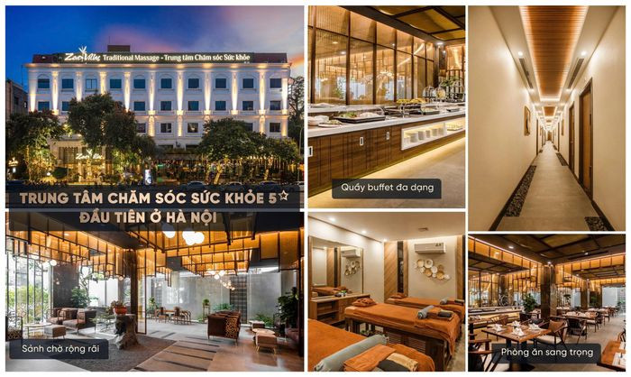 hình ảnh không gian spa trị liệu sang trọng tại Zen Villas Hà Nội