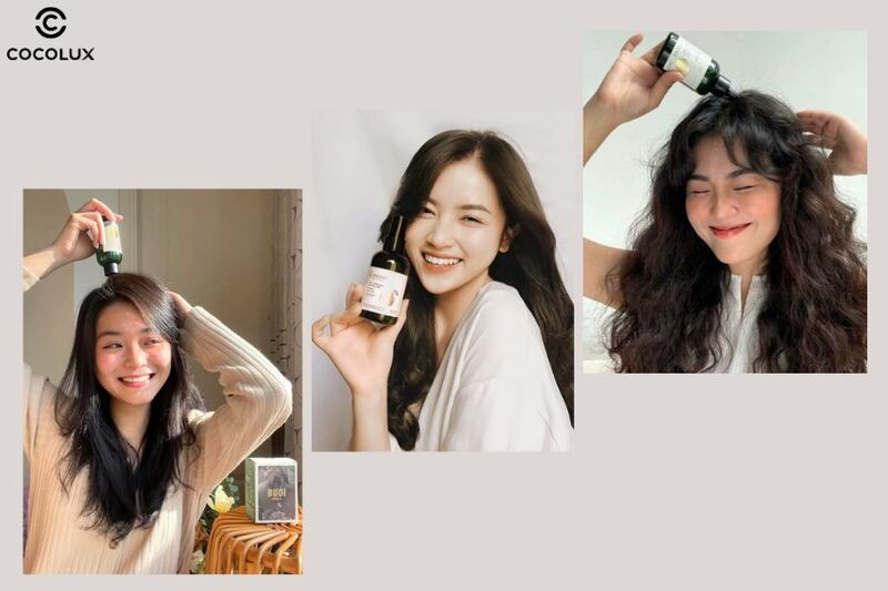 Hình ảnh minh họa cách dùng nước dưỡng tóc Cocoon