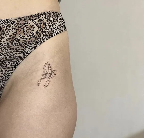 Hình xăm bọ cạp mini, một lựa chọn kín đáo và tinh tế