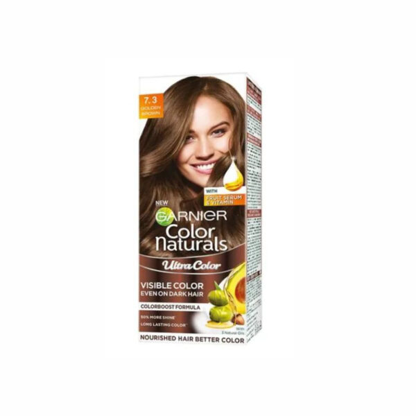 Hộp Kem Nhuộm Tóc Garnier Color Naturals Crème Riche màu Nâu Ánh Vàng