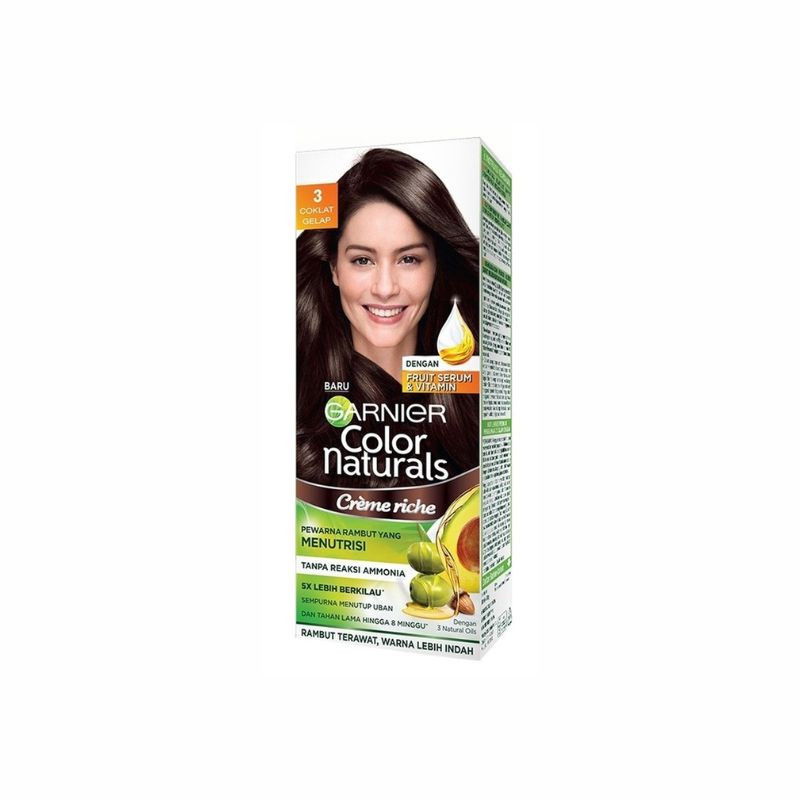 Kem Nhuộm Tóc Garnier Color Naturals Crème Riche tông Nâu Tự Nhiên