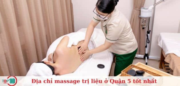 Không gian phòng trị liệu tại Spa Care With Love Quận 5