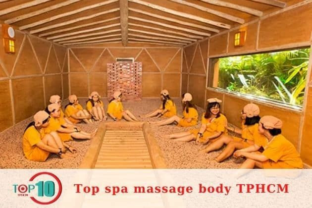 Không gian xông hơi kiểu Hàn Quốc tại Golden Lotus Spa TPHCM