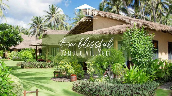 Khu vực spa thanh bình tại Bamboo Village Mũi Né