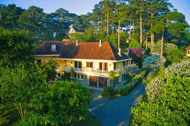 Khung cảnh spa thư giãn tại một resort ở Đà Lạt