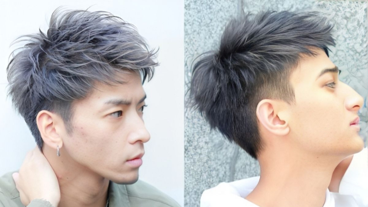 Kiểu tóc màu than chì cho nam