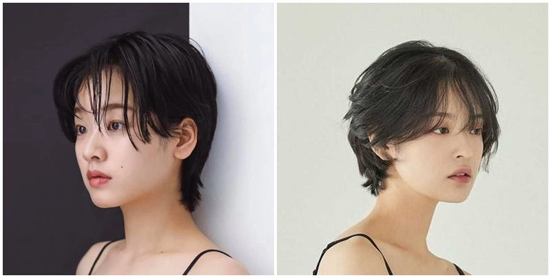 Kiểu **tóc tomboy layer** có tạo hình gần giống tóc nam