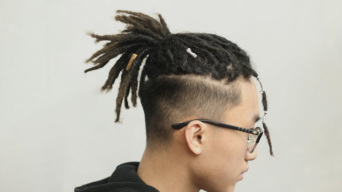Kiểu tóc undercut nam dreadlock ngắn bụi bặm