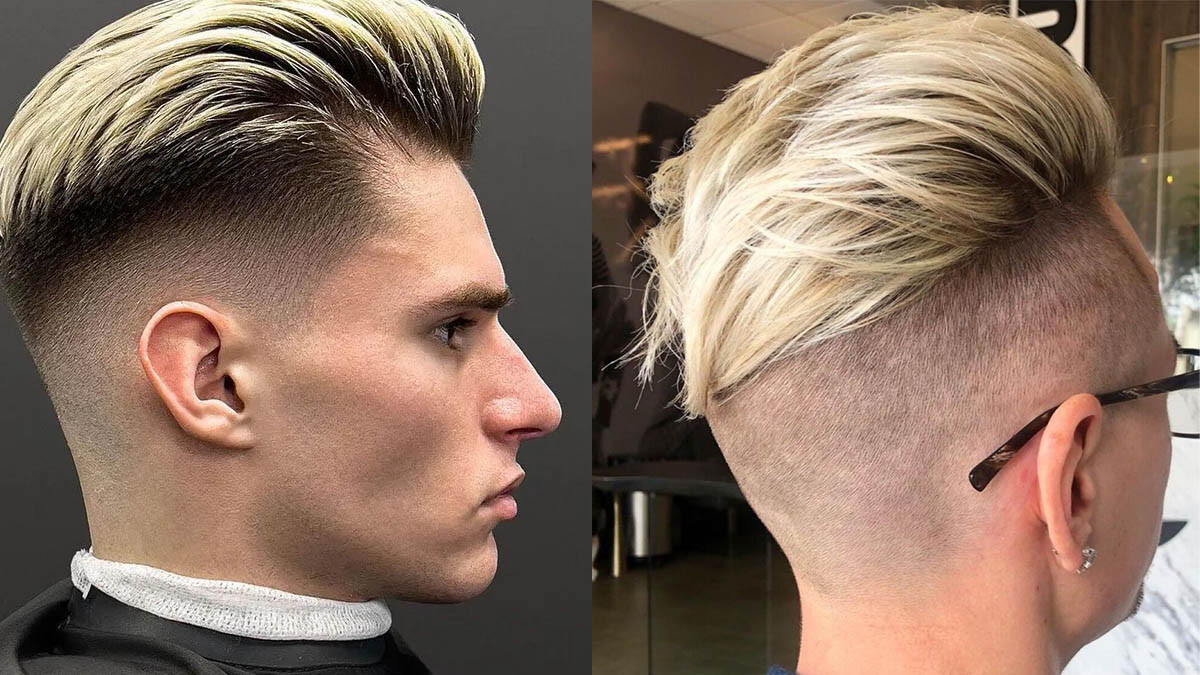 Kiểu tóc undercut nam nhuộm ombre chuyển màu
