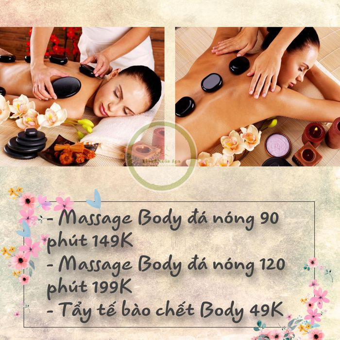 Liệu pháp massage đá nóng tại Thanh Xuân Spa Cần Thơ giúp thư giãn cơ bắp