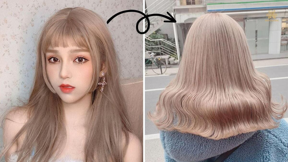 Màu tóc nâu trà sữa sành điệu