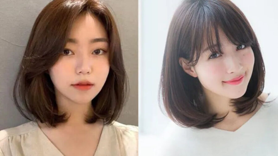Mẫu tóc ngắn ngang vai uốn nhẹ phần đuôi tạo nét nữ tính