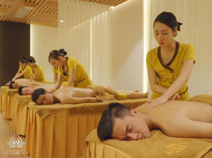 Một góc không gian trị liệu yên tĩnh tại Andeva Spa