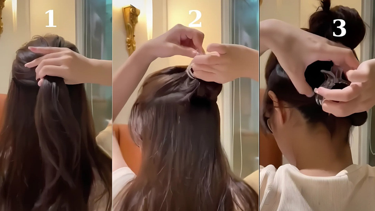Tạo kiểu tóc uốn gọn gàng với kẹp càng cua 3 răng