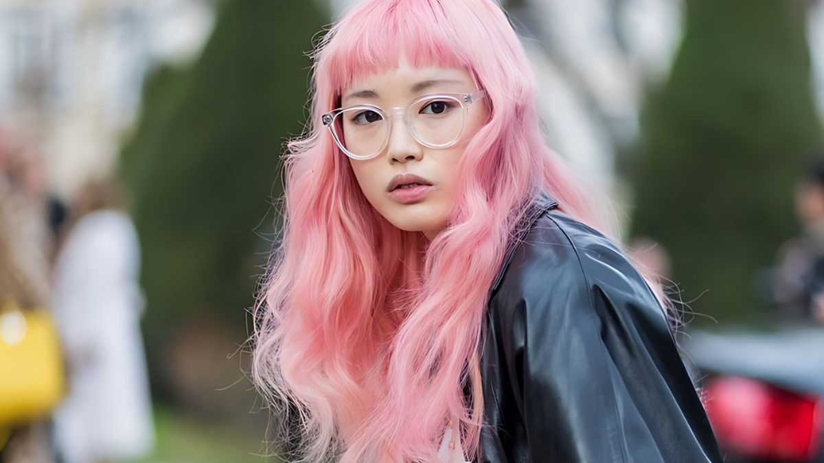 Tóc nhuộm màu pastel uốn mì tôm