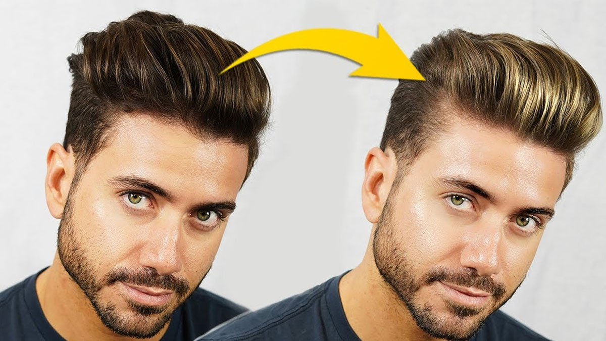 Tóc undercut nam nhuộm highlight tạo hiệu ứng sáng