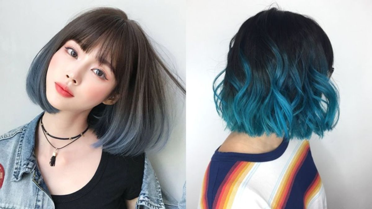 Tóc uốn chữ C với điểm nhấn highlight độc đáo