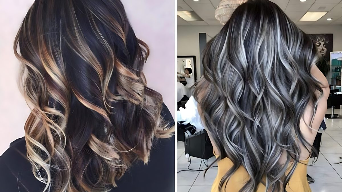 Tóc xoăn mì tôm kết hợp nhuộm Highlight