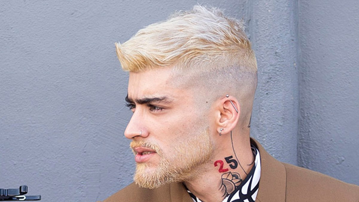 Undercut nam nhuộm bleach tông màu sáng ấn tượng