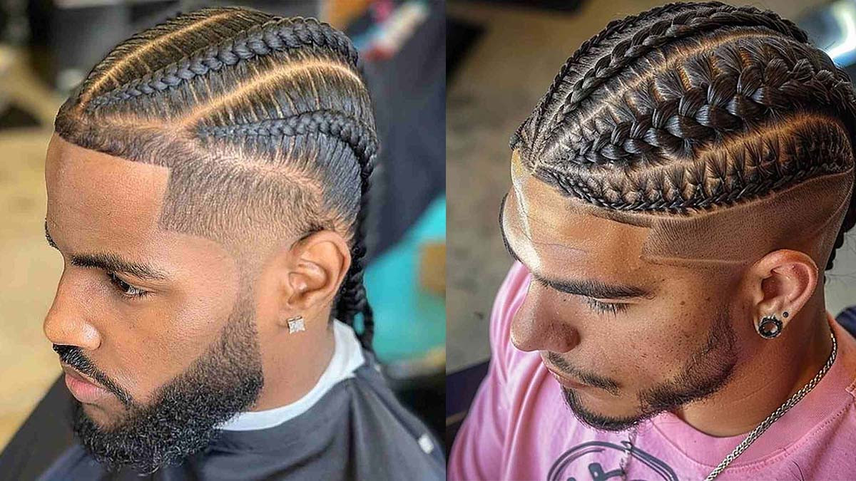 Undercut nam với phần tóc tết tạo điểm nhấn