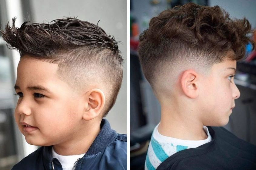 Kiểu tóc faux hawk năng động cho bé trai 7 tuổi