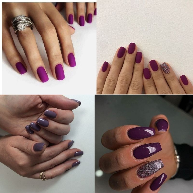 Mẫu nail tím lavender lãng mạn giúp da ngăm nổi bật một cách tinh tế