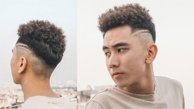 Tóc 2 vạch kết hợp tạo kiểu khác biệt