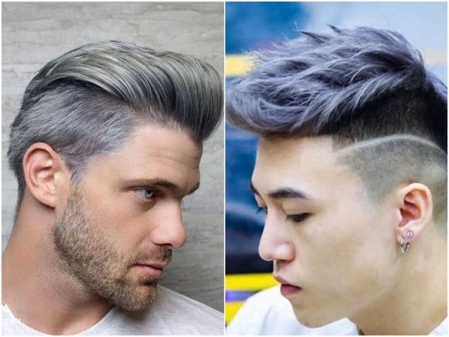 Tóc highlight xám khói nam nhẹ nhàng nhưng vẫn nam tính