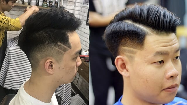 Tóc kẻ 2 vạch cổ điển dành cho nam giới