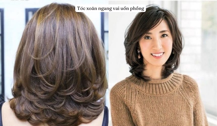 Tóc layer ngắn xoăn đuôi mang lại vẻ đẹp thanh lịch cho chị em