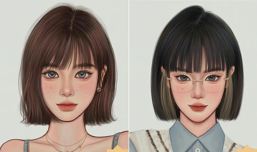 Tóc ngắn mà vô cùng ấn tượng