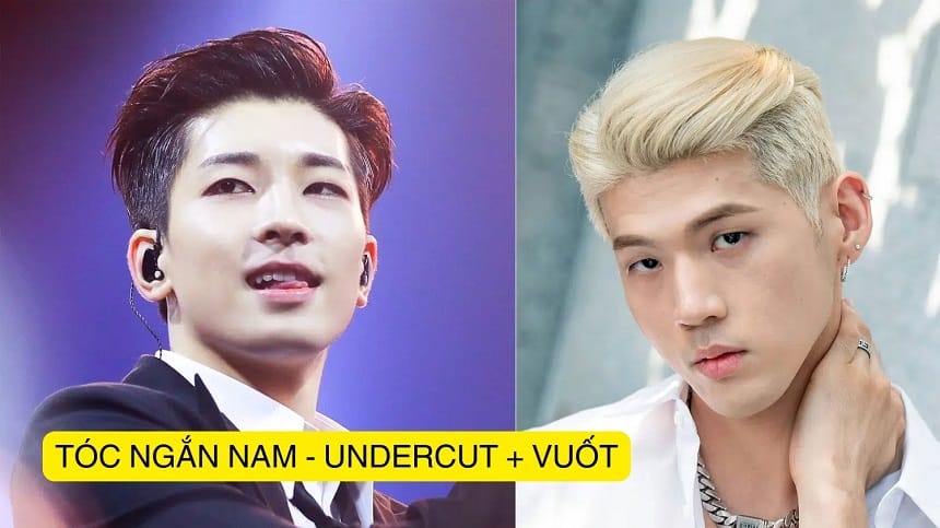 Undercut ngắn vuốt ngược tạo ấn tượng cho khuôn mặt