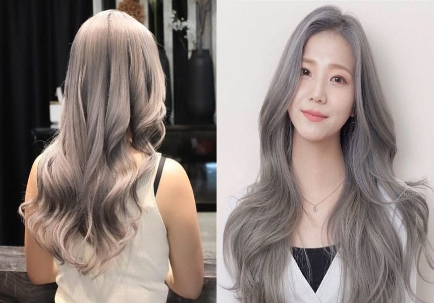 Tóc màu xám khói sáng ấn tượng