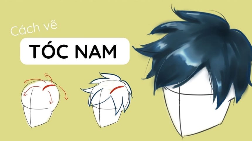 Cách vẽ tóc nam anime không hề khó như bạn nghĩ