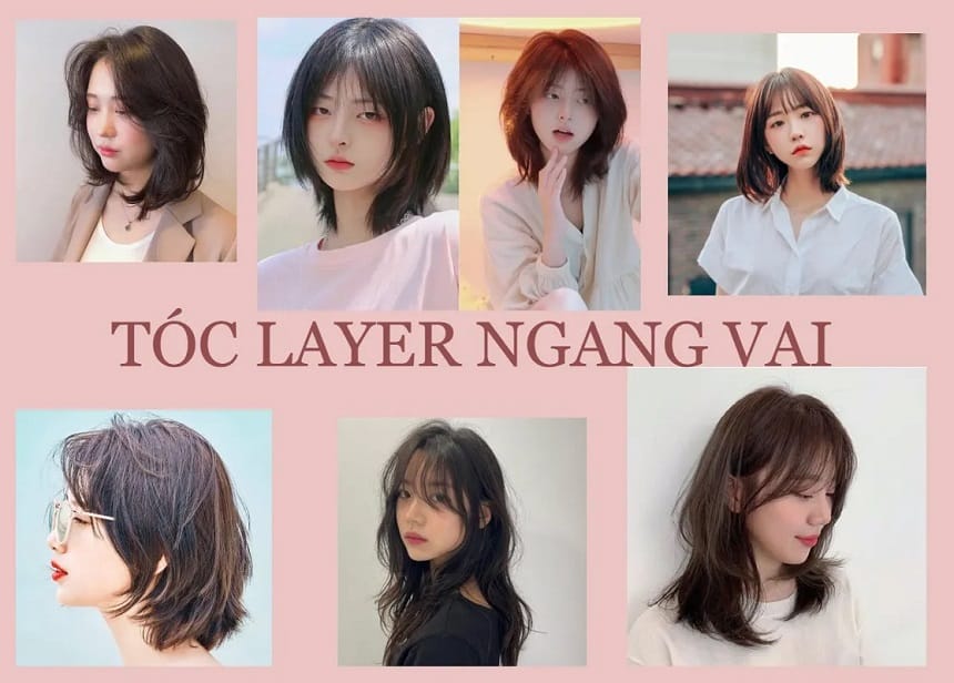 Tóc layer ngang vai thẳng “ăn rơ” với nhiều gương mặt