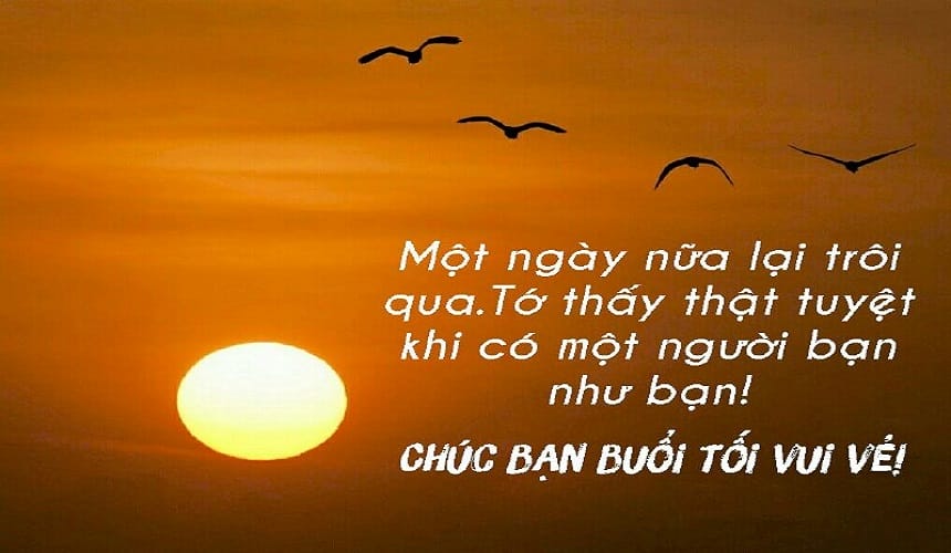 Lời chúc buổi tối ý nghĩa dành cho bạn bè