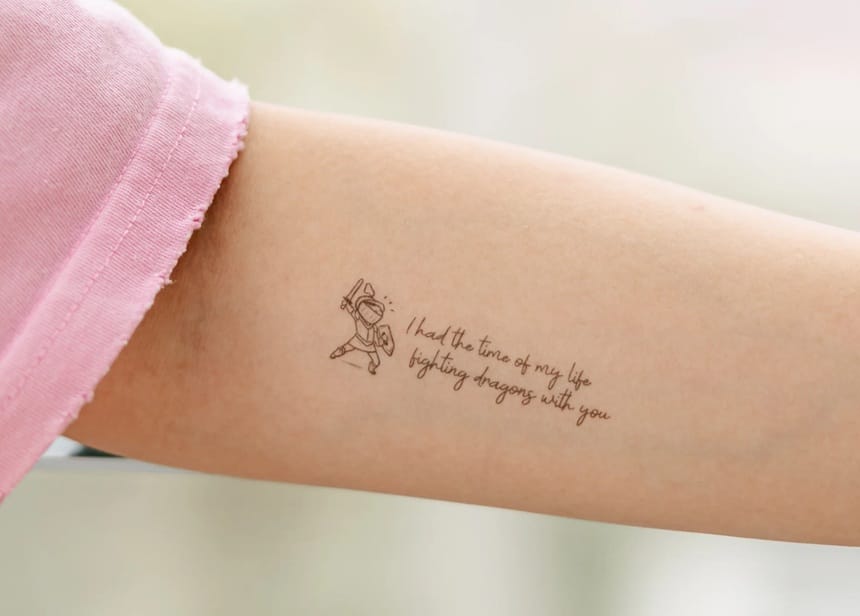 Những câu quote đơn giản cũng có thể trở thành hình xăm đầy nghệ thuật
