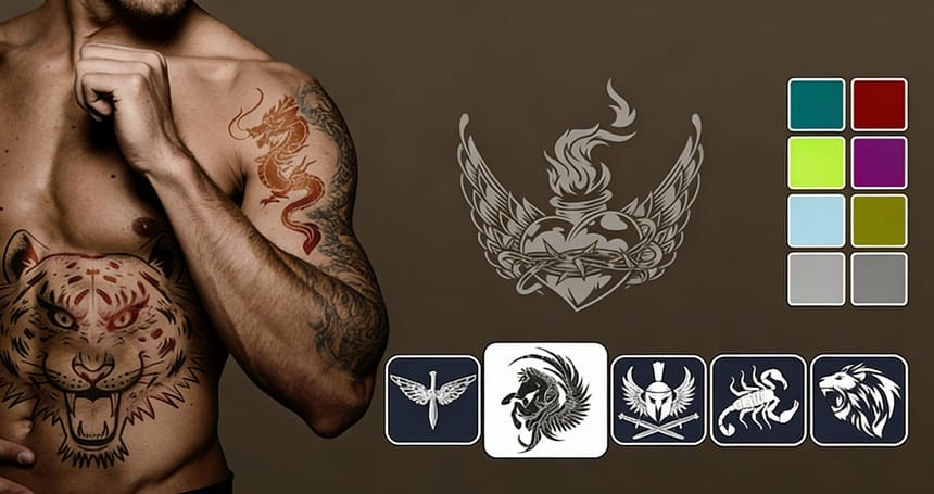 Tattoo My Name với giao diện đơn giản dễ dùng được nhiều người yêu thích