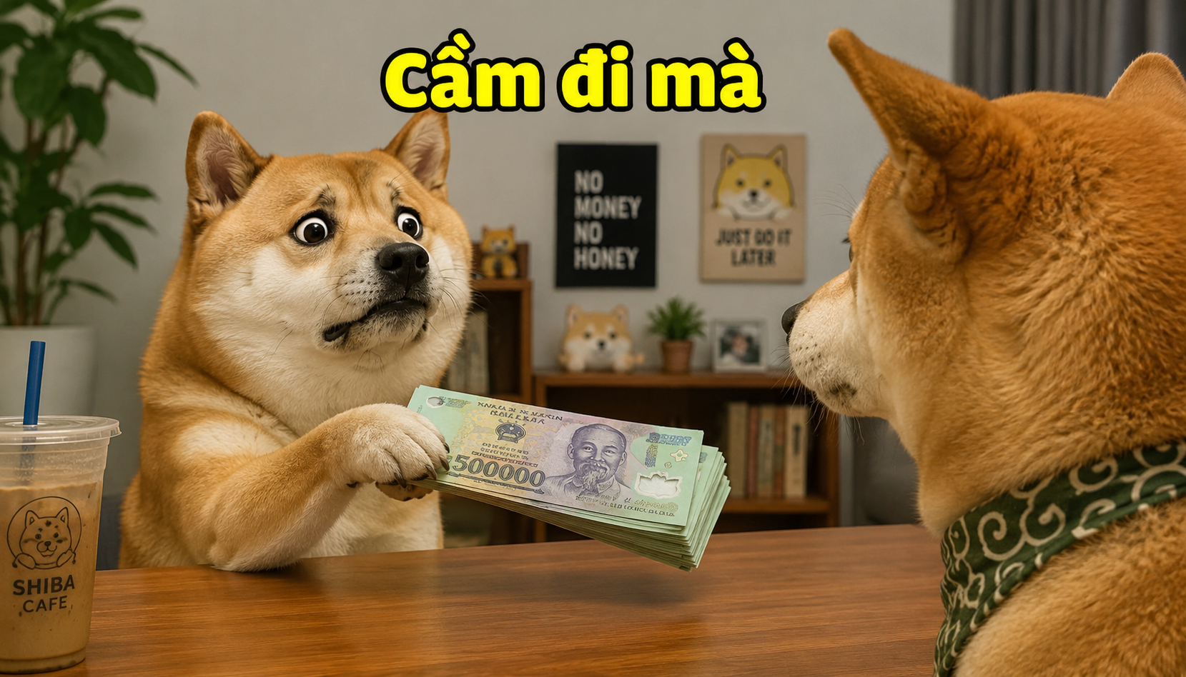 Tổng hợp 88+ meme đưa tiền hài hước, cực thực tế 3