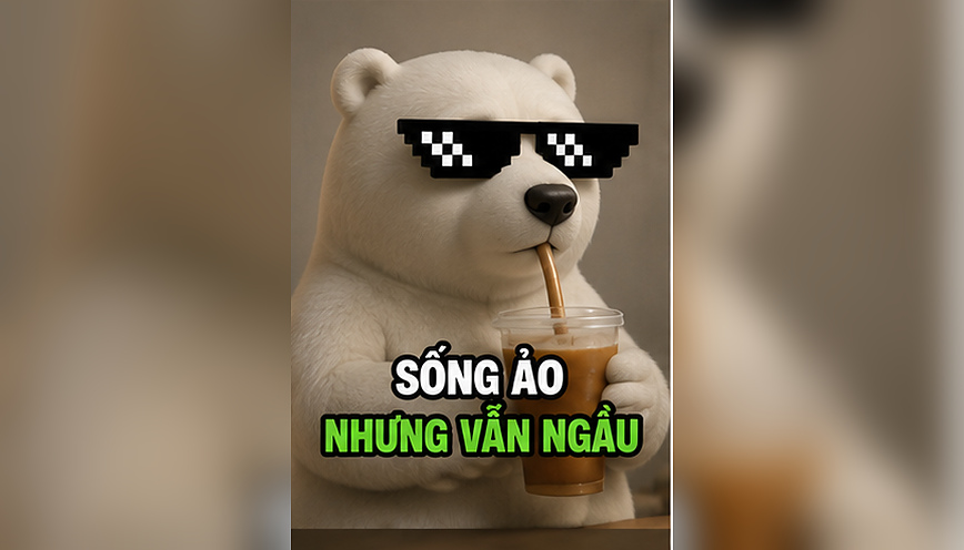 Mẫu meme gấu hài hước 3