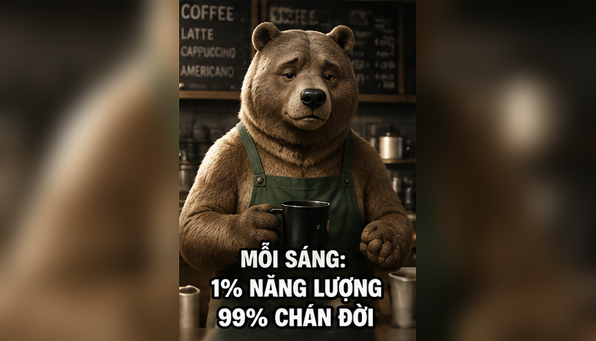 Mẫu meme gấu hài hước 4