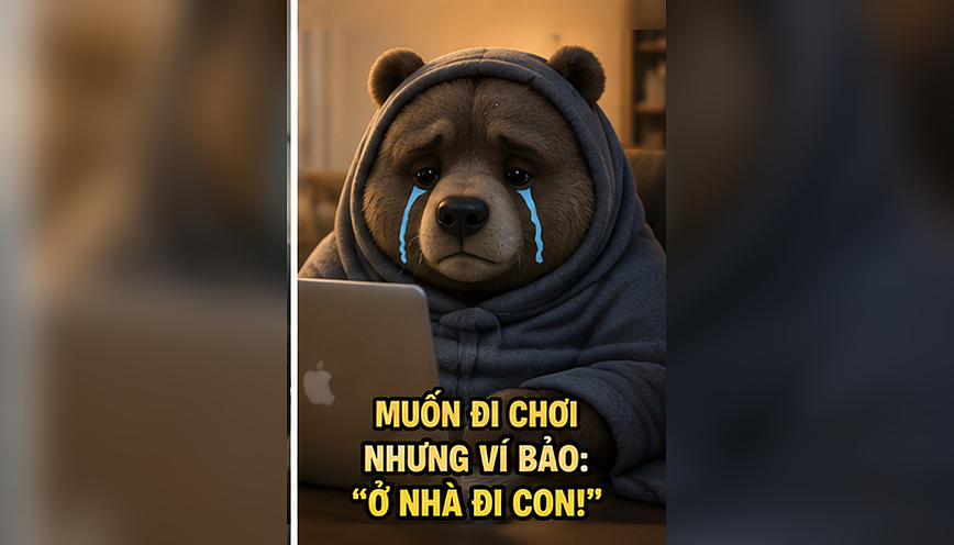 Mẫu meme gấu hài hước 7