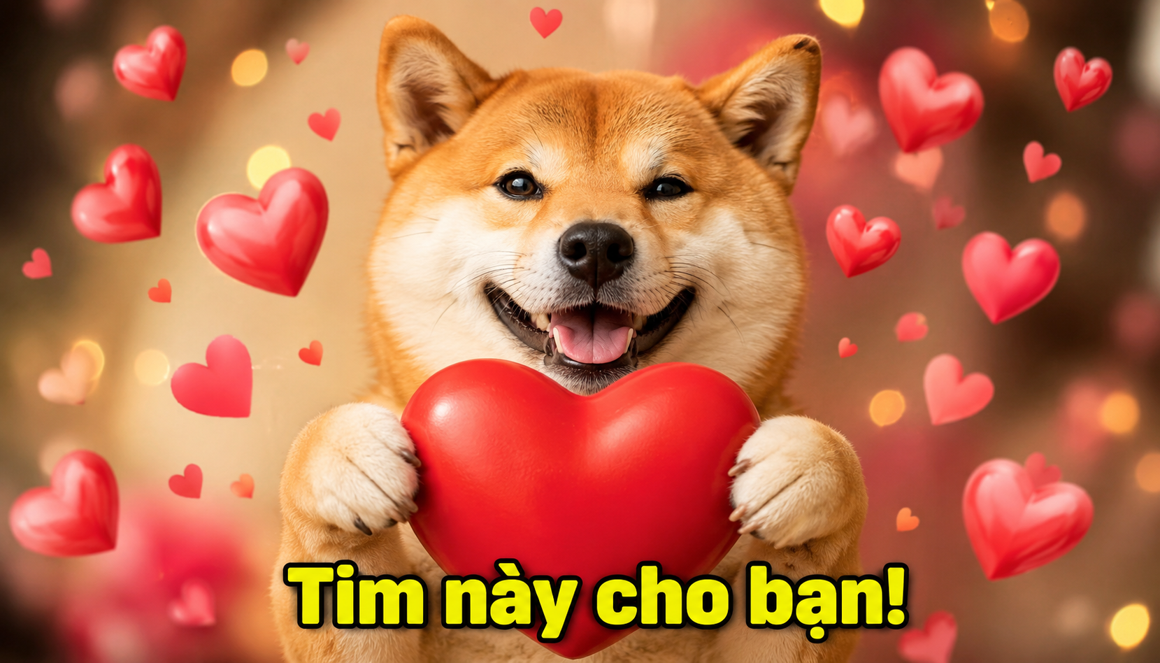 Mẫu meme thả tim 3