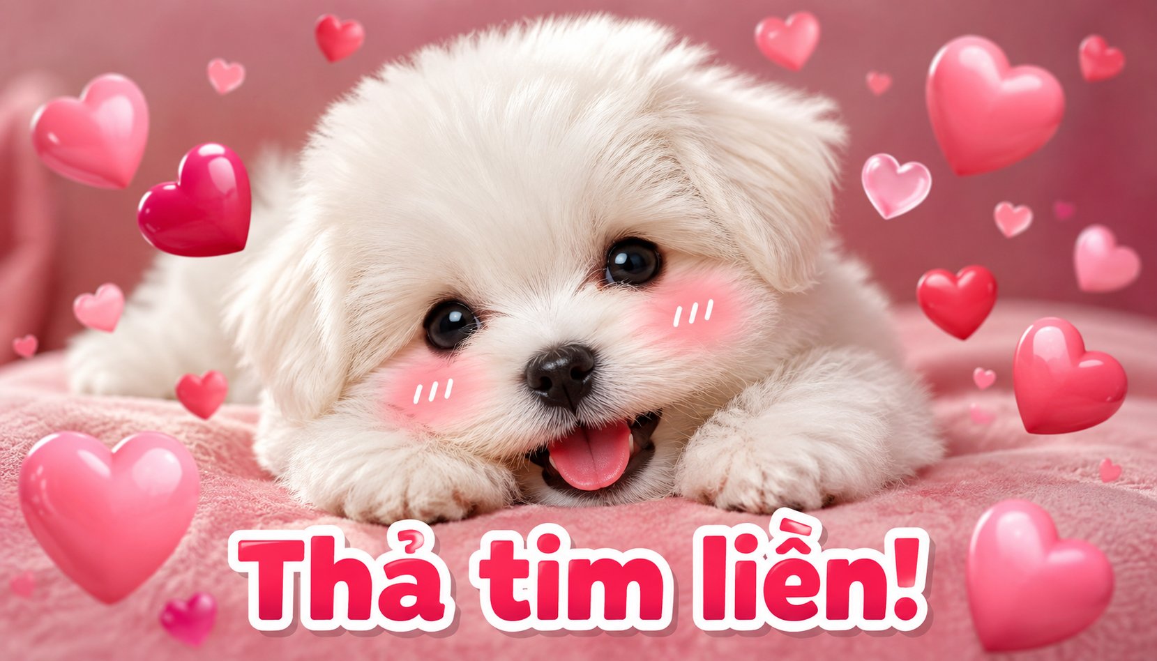 Mẫu meme thả tim 7